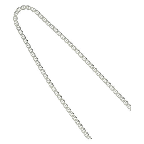Catena vescovile maglia marina argento 925 85 cm 4