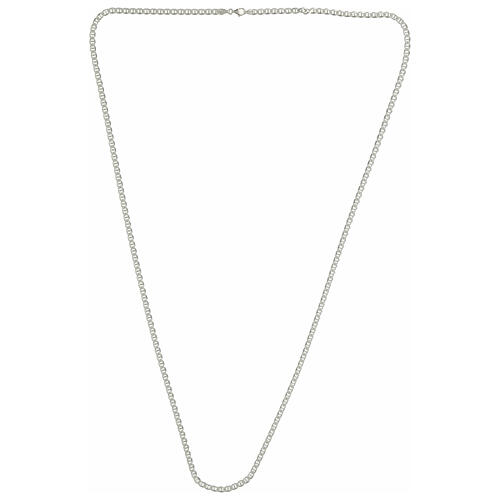 Cadena para obispos 95 cm malla marina plata 925 3