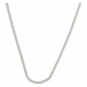 Catena vescovile 95 cm maglia marina argento 925