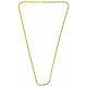 Catena dorata figaro argento 925 85 cm s3