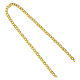 Catena vescovile argento 925 dorato figaro 95 cm s4