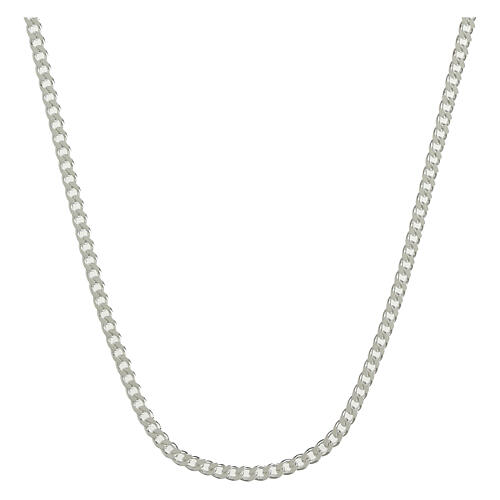 Catena grumetta argento 925 85 cm larghezza 4 mm 1