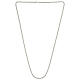Catena grumetta argento 925 85 cm larghezza 4 mm s3