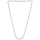 Sterling silver 925 curb chain, 85 cm in length, 4 mm wide. s3