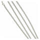 Sterling silver 925 curb chain, 85 cm in length, 4 mm wide. s5