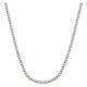 Grumetta chain, 95 cm, 925 silver, 4 mm width. s1