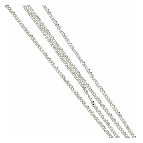 Catena grumetta 80 cm argento 925 larghezza 3 mm 5