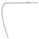 Catena grumetta 80 cm argento 925 larghezza 3 mm s2