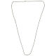 Catena grumetta 80 cm argento 925 larghezza 3 mm s3