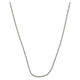 Corrente groumet 80 cm prata 925 largura 3 mm s1