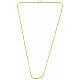 Catena dorata squadrata argento 925 80 cm s3