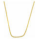 Catena vescovile squadrata 90 cm argento 925 dorato s1