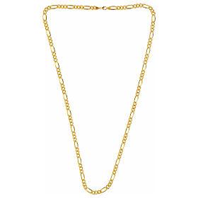 Golden Figaro Episcopal Chain 6mm 925 Silver, 85 cm