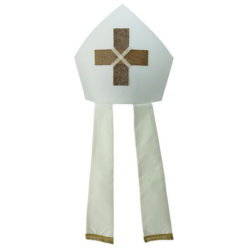 Mitre with golden trim cross by Vebi Confezioni 1