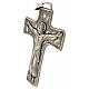 Cruz pectoral plata 925 Cristo Resucitado 8x10 cm s2