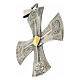 Cruz plata 925 pectoral Griega 7,5x7 cm bicolor s2