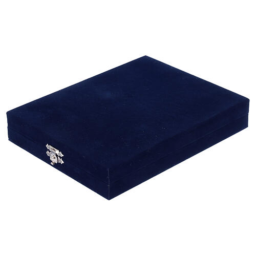 Croce argento 925 pettorale Greca 7,5x7 cm bicolore 4
