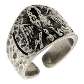 Anillo Pelícano plateado 925