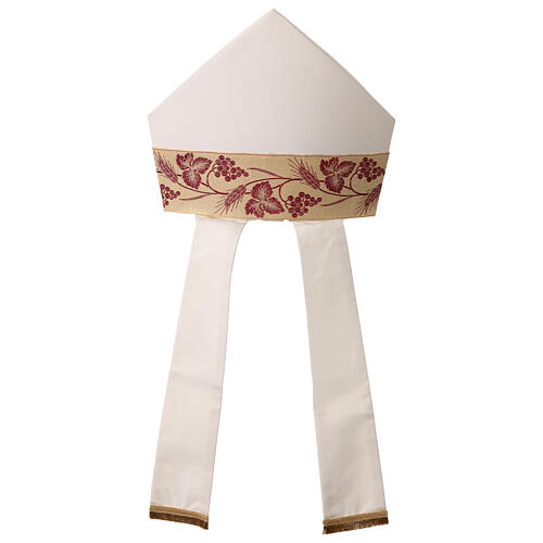 Mitria gallone grano e uva oro e rosso Vebi Confezioni 1