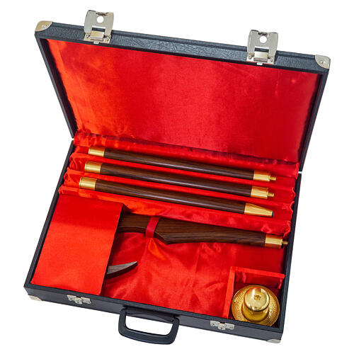 Modern wooden Sierra pastoral staff with double finish metal 6