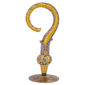 Crosse épiscopale baroque fusion cire perdue finition deux couleurs