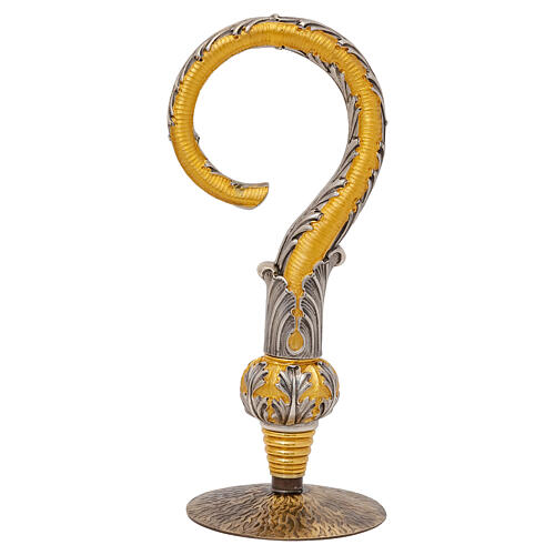 Crosse épiscopale baroque fusion cire perdue finition deux couleurs 1