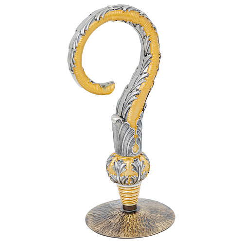 Crosse épiscopale baroque fusion cire perdue finition deux couleurs 3