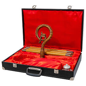 Carved Wood Paschal Lamb Pastoral Staff