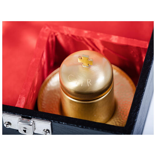 Holy Spirit pastoral staff with gem knot, bicoloured finish 4