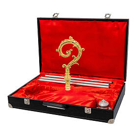 Baroque Pastoral Staff in Lost Wax Cast with Gold Finish