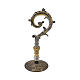 Baroque crosier, lost wax casting with two-tone finish, silver-plated rods s1
