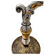 Baroque crosier, lost wax casting with two-tone finish, silver-plated rods s4