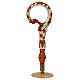 Pastorale uva legno intagliato foglia argento s1