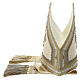 Mitra tejido lana y lurex bordados oro Gamma s7