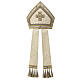 Mitria tessuto lana e lurex ricami oro Gamma s1