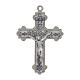 Portateca pelle nero croce traforata interno raso 8x8 cm s4