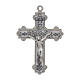 Estuche de cuero verdadero con cruz y corporal de lino blanco 8x10x3 cm s4