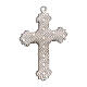 Portateca in vera pelle croce e corporale lino bianco 8x10x3 cm s5