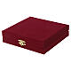 Croce pettorale 12x8 cm grappolo ottone placcato oro 18kt cristalli rossi Pical Arte Creazioni s8