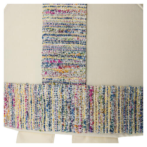 Pure wool mitre with multicolour applique 2