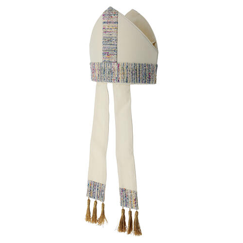 Mitre pure laine avec application multicolore 3