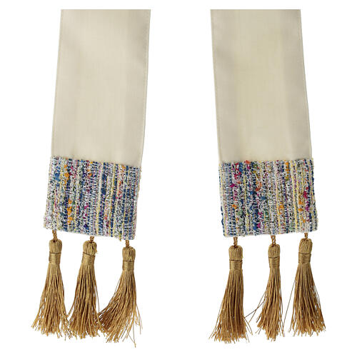 Mitria pura lana applicazione multicolor 5