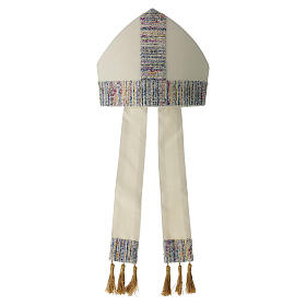 Mitre in Pure Wool with Multicolor Applique