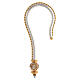 Pastorale con asta in ottone dorato s7