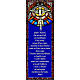 Vetrofania Padre Nostro 10,5X30 cm s1