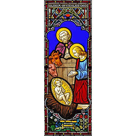 Calcomanías religiosas: Vinilos vidrios Natividad 10,5 x 30. Calcomanías religiosas: Vinilos vidrios Natividad 10,5 x 30.