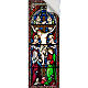 Aufkleber Kruzifix mit Engeln 10,5 x 30 Zentimeter s2
