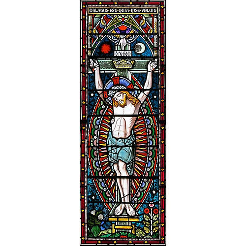 Vitrophanie Crucifixion 10.5x30 cm 1