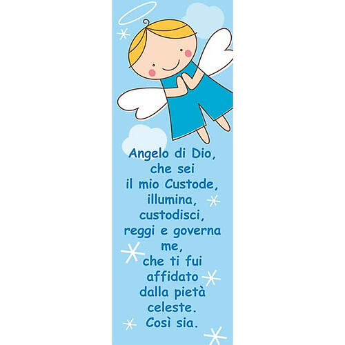 Decalque Santo Anjo azul 10,5x30 cm 1