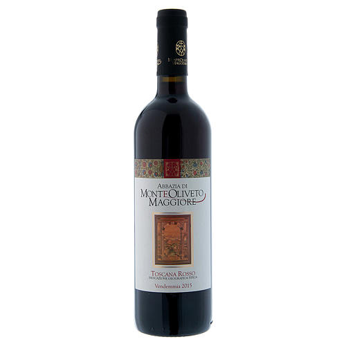 Vin rouge de la Toscane, Monastère Oliveto 2015 1